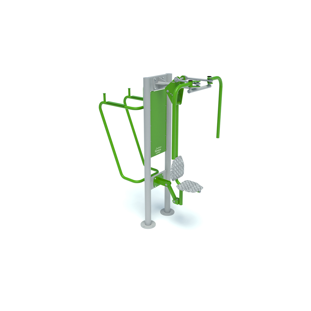 Leg raise + Butterfly- outdoor gym