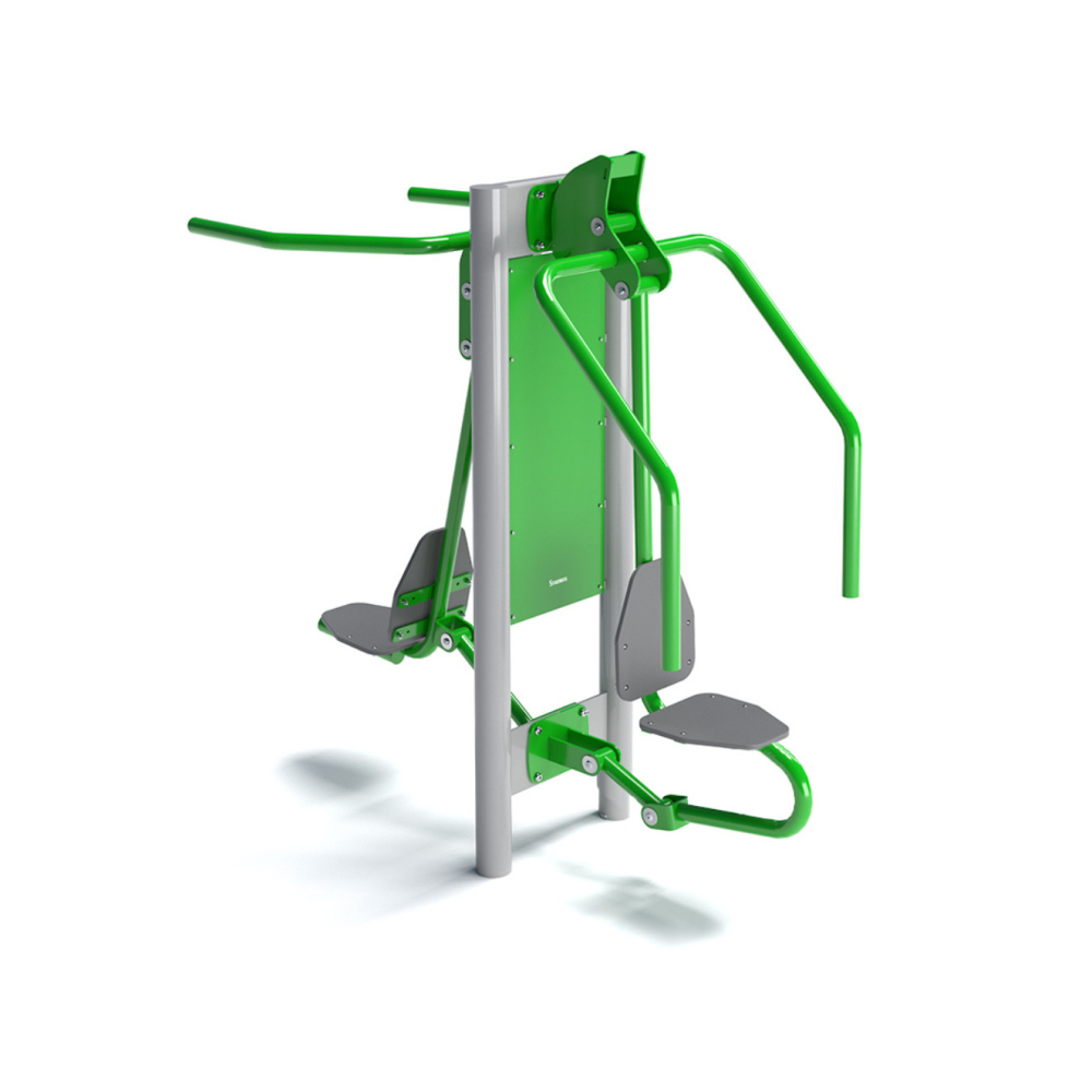 Lat pulldown + Seated press outdoor gym | STARMAX