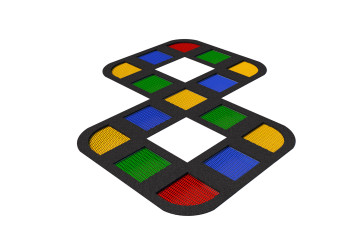 SET 3 colourful trampolines | Starmax