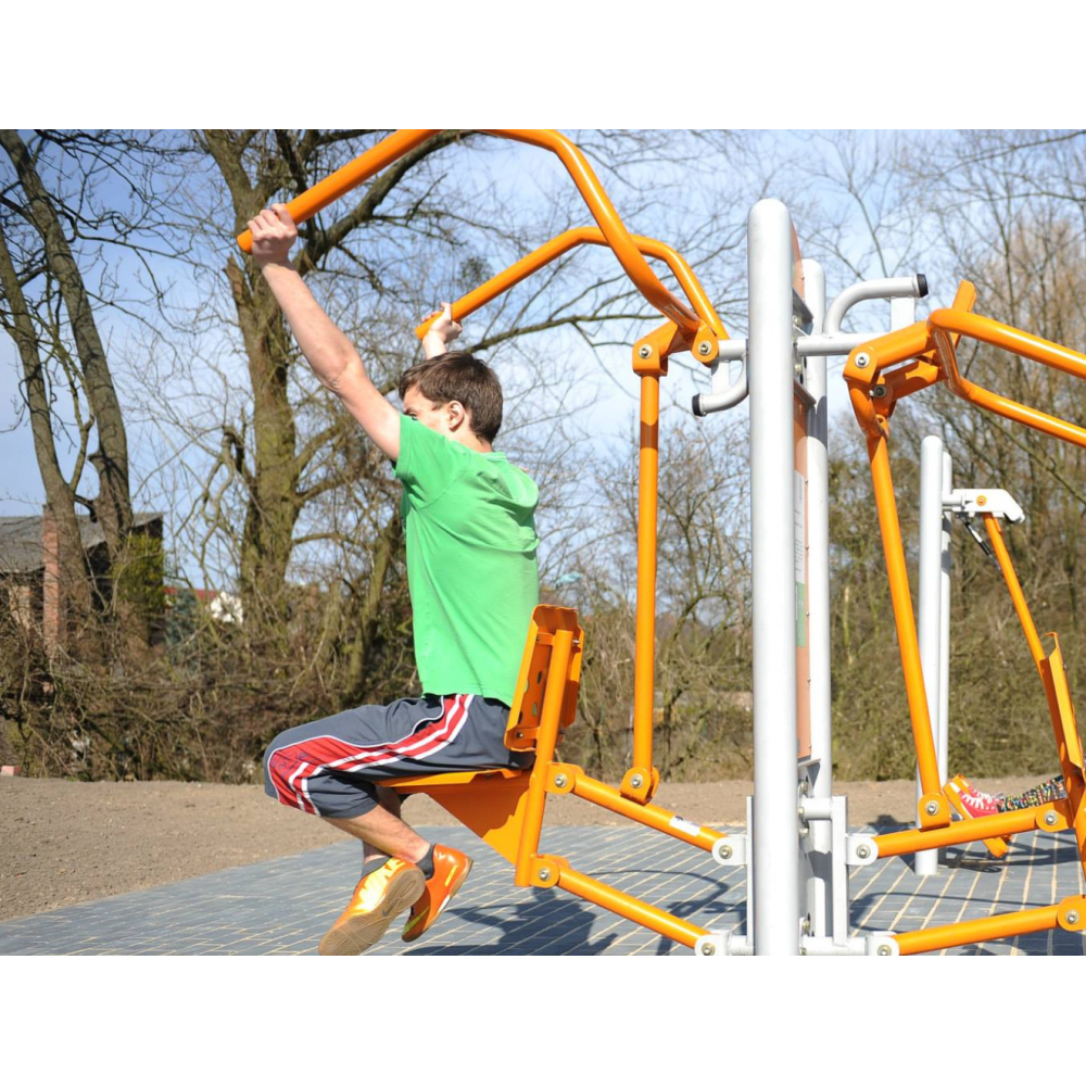 Seated press + Butterfly - outdoor gym | Starmax