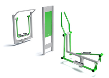 Runner + Pylon + Cross-trainer - outdoor gym | Starmax