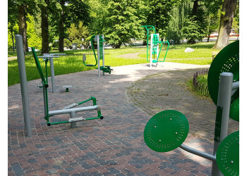 Rower + Pylon + Cross-trainer - outdoor gym | Starmax