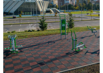 Rower + Pylon + Cross-trainer - outdoor gym | Starmax