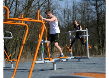 Rower + Pylon + Cross-trainer - outdoor gym | Starmax