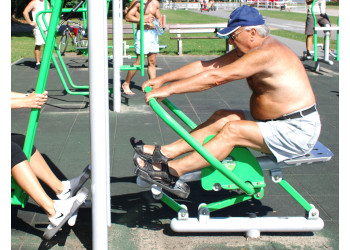 Rower + Pylon + Cross-trainer - outdoor gym | Starmax