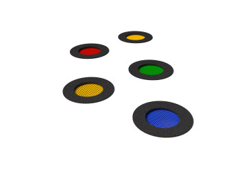 ZESTAW 4 kolorowe trampoliny