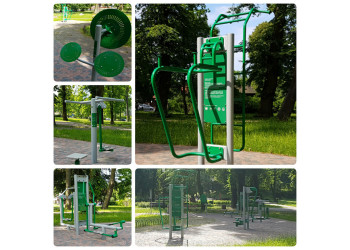 Double handlebars OF2-03 – Outdoor gym for seniors Starmax