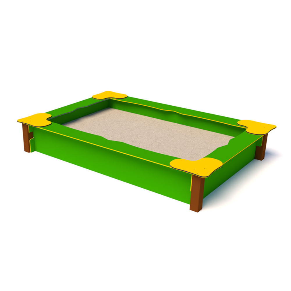 Rectangular sandpit 120x190 – durable and safe for the playground