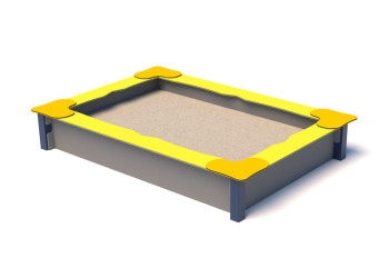 Rectangular sandpit 120x190 – durable and safe for the playground