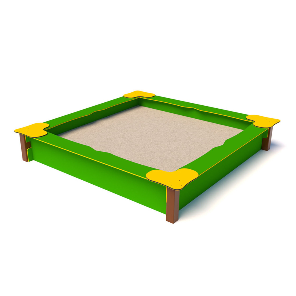 Square sandpit 190x190 for the playground – Starmax