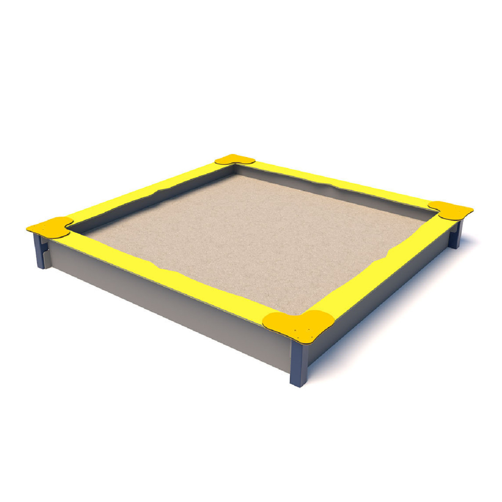 Square sandpit 260x260 – durable and safe for the playground