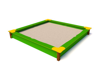 Square sandpit 260x260 – durable and safe for the playground