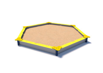 Hexagonal sandpit P3208 – a sand-play device