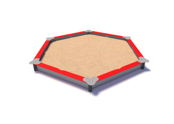 Hexagonal sandpit P3208 – a sand-play device