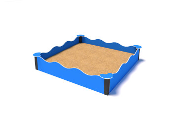 Wave sandpit 1.9 m – a durable and creative place to play