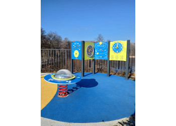 P3801 UFO Maze ♿ – educational panel for the playground for children