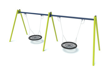 Double bird's nest swing ♿ – an inclusive swing for the playground