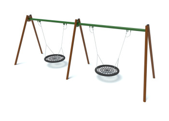 Double bird's nest swing ♿ – an inclusive swing for the playground