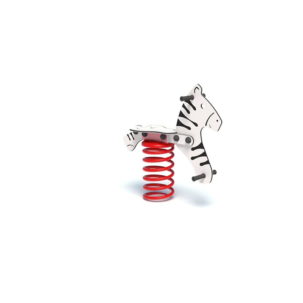 Zebra spring rider – safe play for the playground