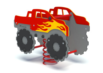 MONSTER TRUCK spring rider – a durable and safe spring rider
