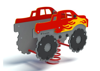MONSTER TRUCK spring rider – a durable and safe spring rider