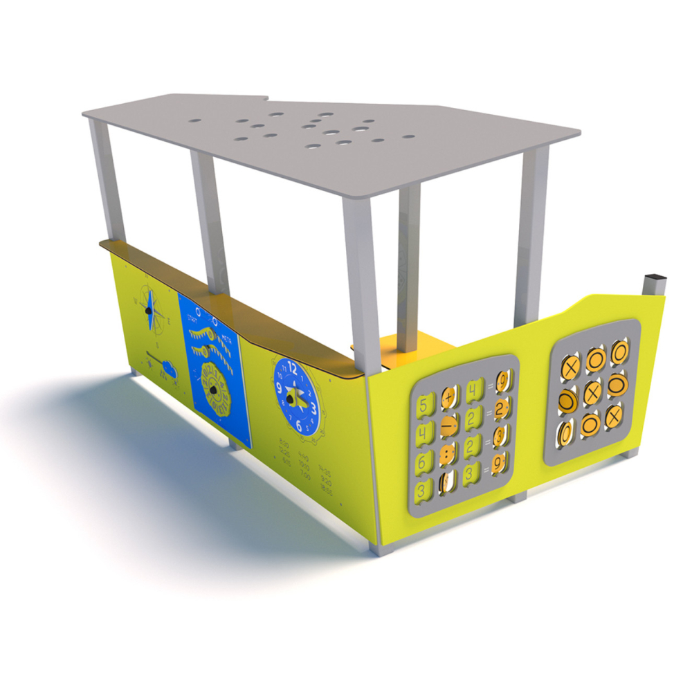 Educational house ♿ P3505 – a modern panel for the children's playground