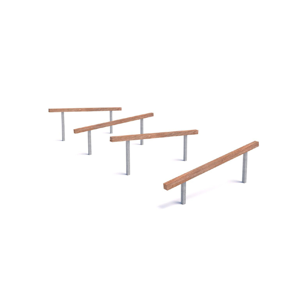 Hurdles P5024 – a natural agility device for the playground