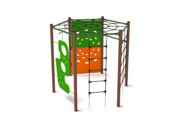 Agility hexagon P5029 – a rope playground for children