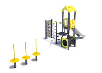 Playgrounds Set 100 – active play and climbing for children