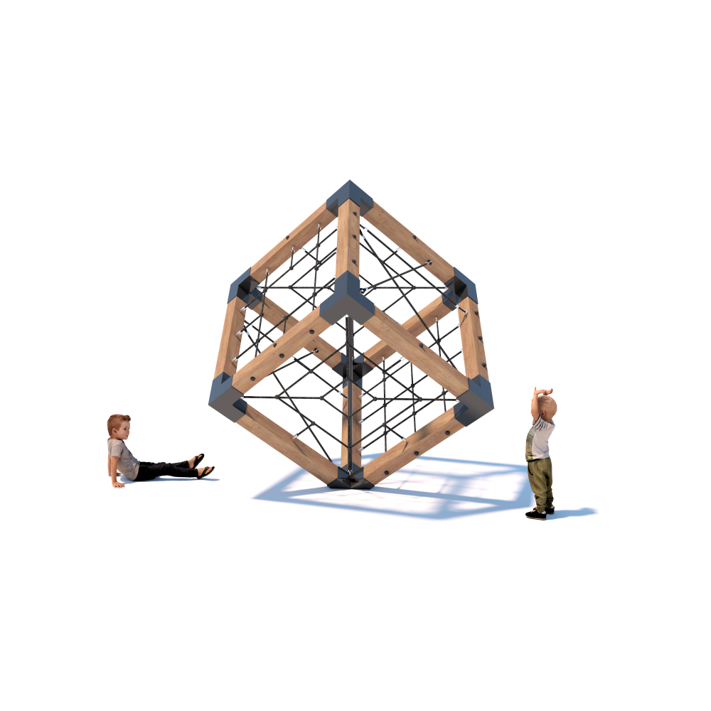 Drewnianay plac zabaw Cube