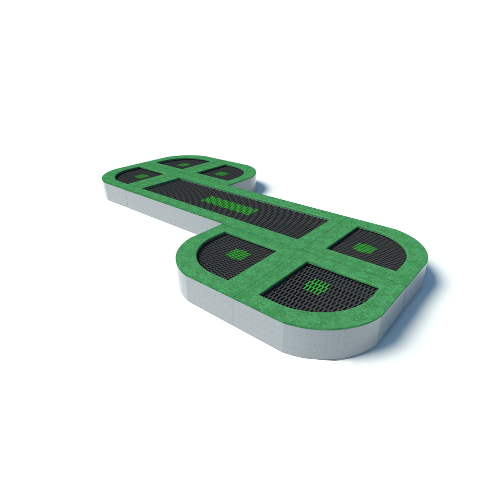In-ground trampoline set HARE | Starmax
