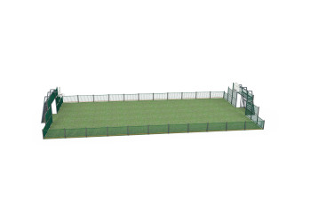 Multi-use sports pitch 22x12m for football and basketball