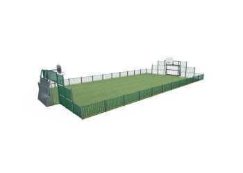 Multi-use sports pitch 22x12m for football and basketball