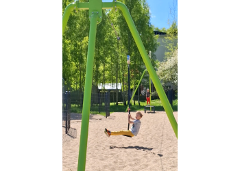 Embankment zip line 21m – a safe and exciting playground
