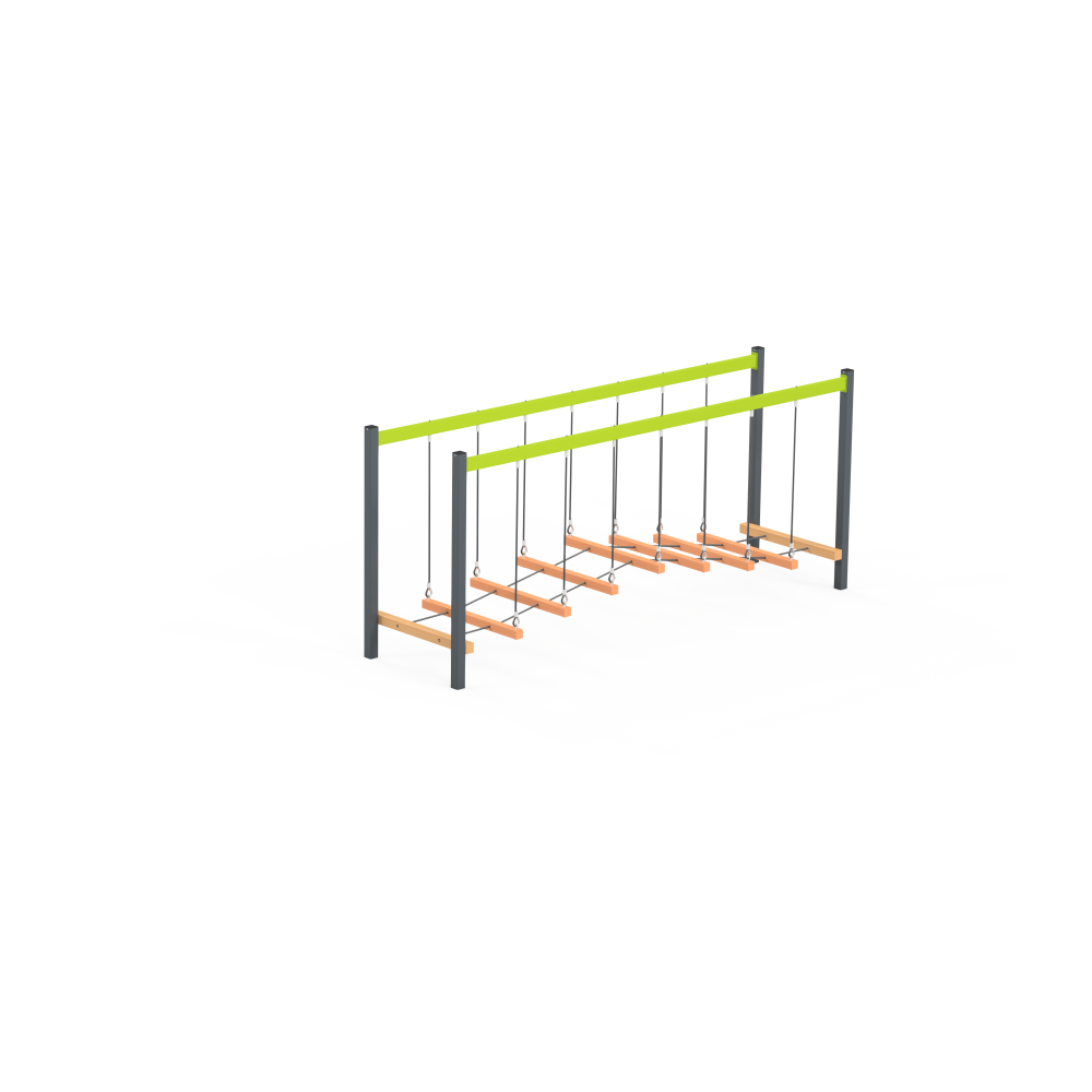 Convex bridge P5070 – a rope agility course for children