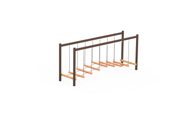 Convex bridge P5070 – a rope agility course for children