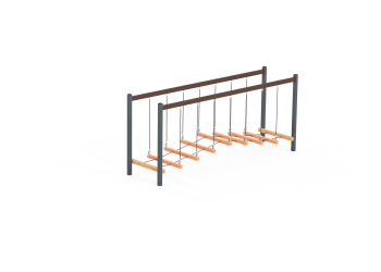 Convex bridge P5070 – a rope agility course for children