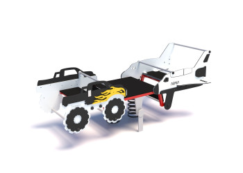 Monster Nasa spring rider – a device for the children's playground