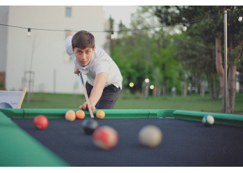 P8404 - Outdoor billiard table for public spaces ♿ | Starmax