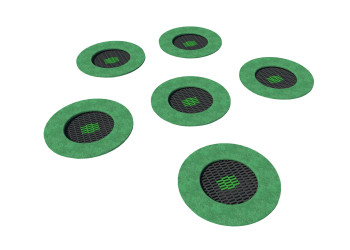 In-ground trampoline LARGE CRATER for the playground | Starmax