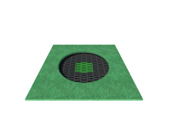 In-ground trampoline SMALL SQUARE CRATER | Starmax