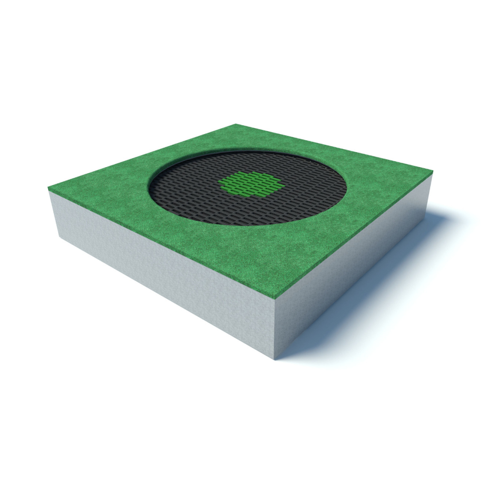 In-ground trampoline LARGE SQUARE CRATER | Starmax