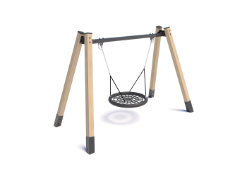 Wooden swing bird's nest 1176