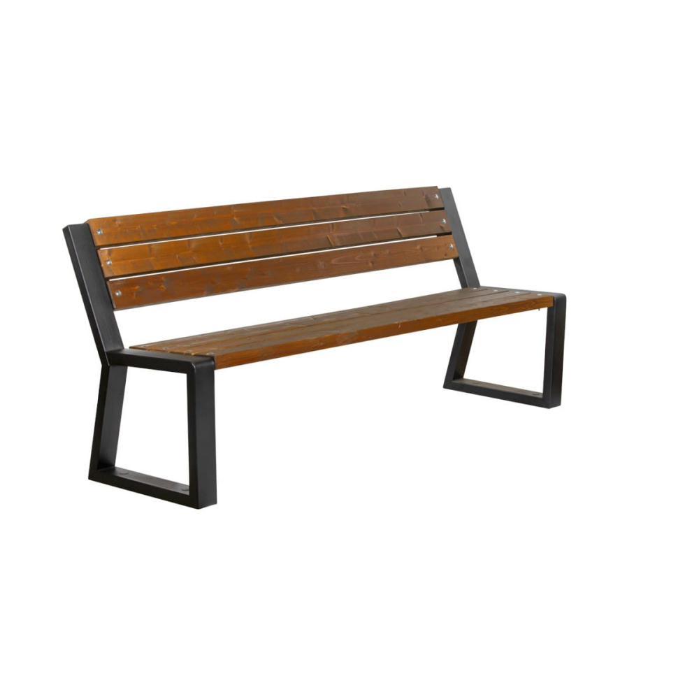 L-5 park bench Fresco with backrest