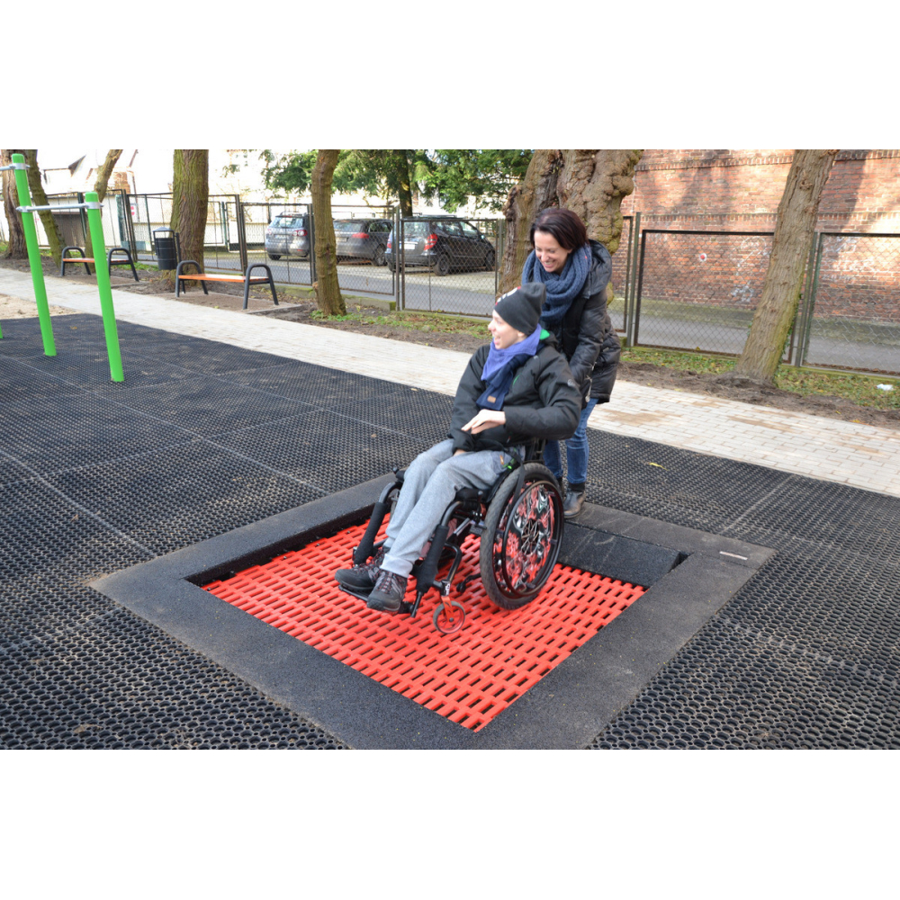 Trampolina integracyjna na plac zabaw