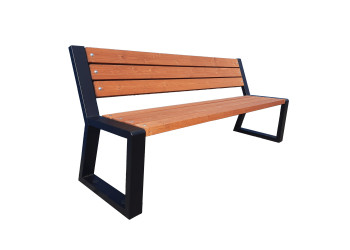 L-5 park bench Fresco with backrest