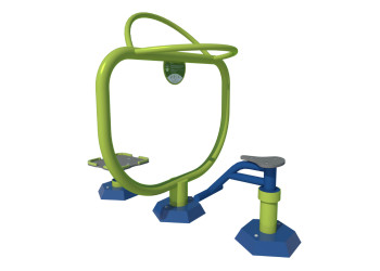 Twister sitting and standing - mini outdoor gym for children