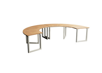 L-11 Curved HPL laminate bench without backrest | Starmax