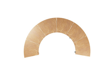 L-11 Curved HPL laminate bench without backrest | Starmax