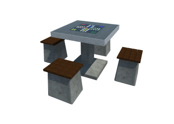 Concrete chess or ludo table | Starmax